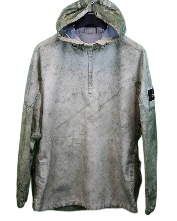 Stone Island Membrana Oxford 3L with Dust colour finish  Green
