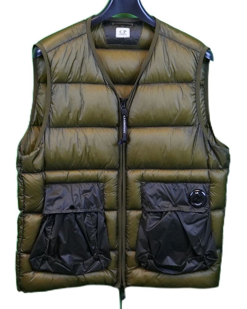 C.P Company D.D Shell Gilet Khaki