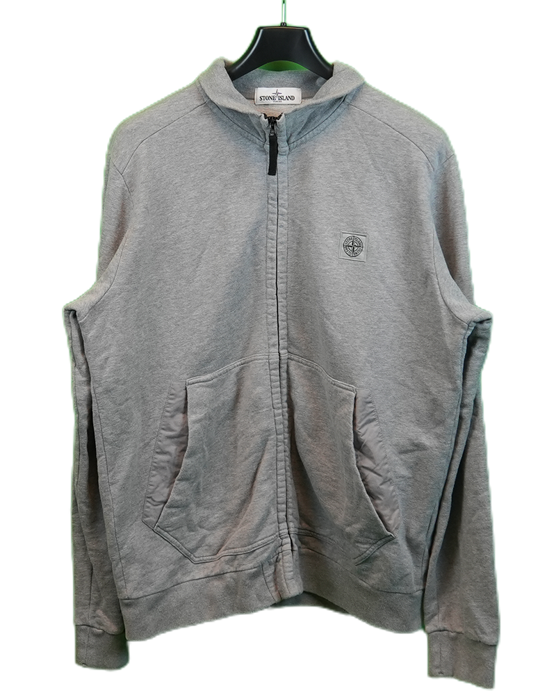 Stone Island Patch Project Full Zip Sweater Grey