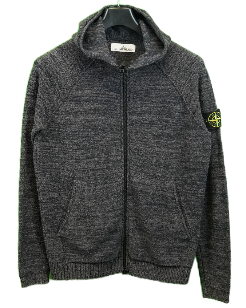Stone Island Tri-Colour Full Zip Knit Purple