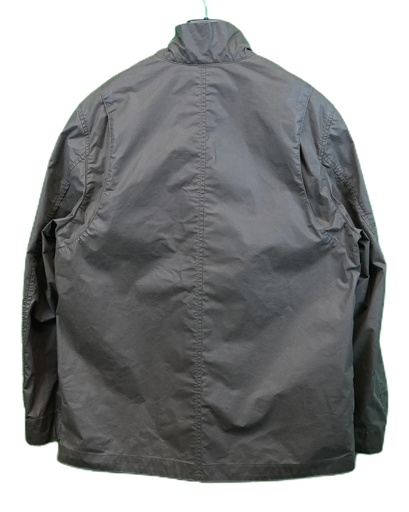 Stone Island Waxed Pigment Cotton Tela Brown