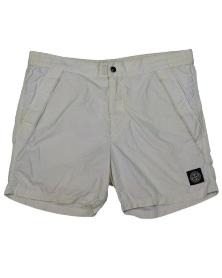 Stone Island Patch Project Swim Shorts Off White detail view