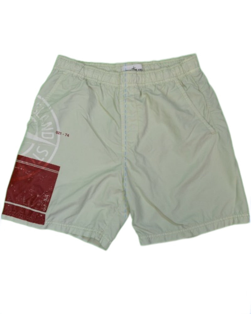 Stone Island Bermuda Swim Shorts Mint Green detail view