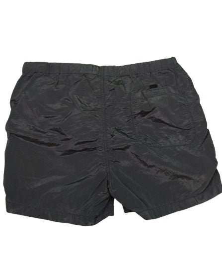 Stone Island Nylon Metal Patch Project Swim Shorts Blue front view