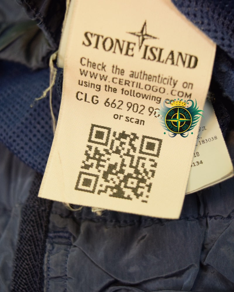 Stone Island Nylon Metal Patch Project Swim Shorts Blue detail view