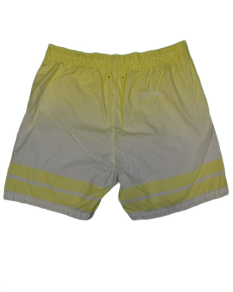 Stone Island Bermuda Swim Shorts Yellow/White detail view
