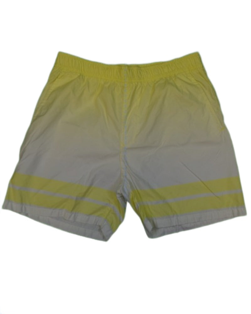 Stone Island Bermuda Swim Shorts Yellow/White front view
