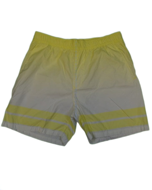 Stone Island Bermuda Swim Shorts Yellow/White front view