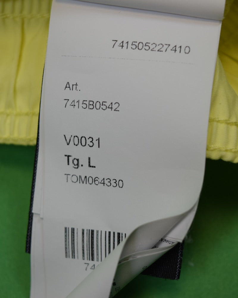 Stone Island Bermuda Swim Shorts Yellow/White back view