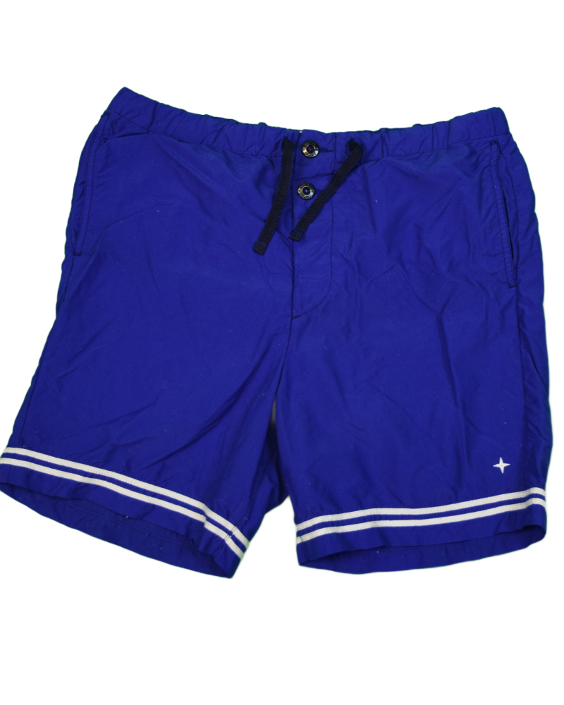 Stone Island Stellina Nylon Swim Shorts Blue detail view