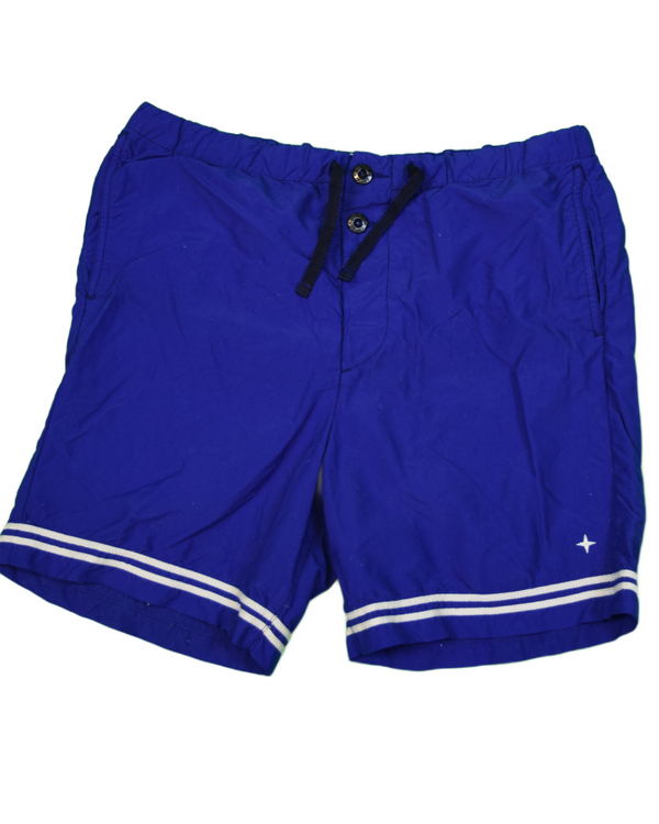Stone Island Stellina Nylon Swim Shorts Blue detail view