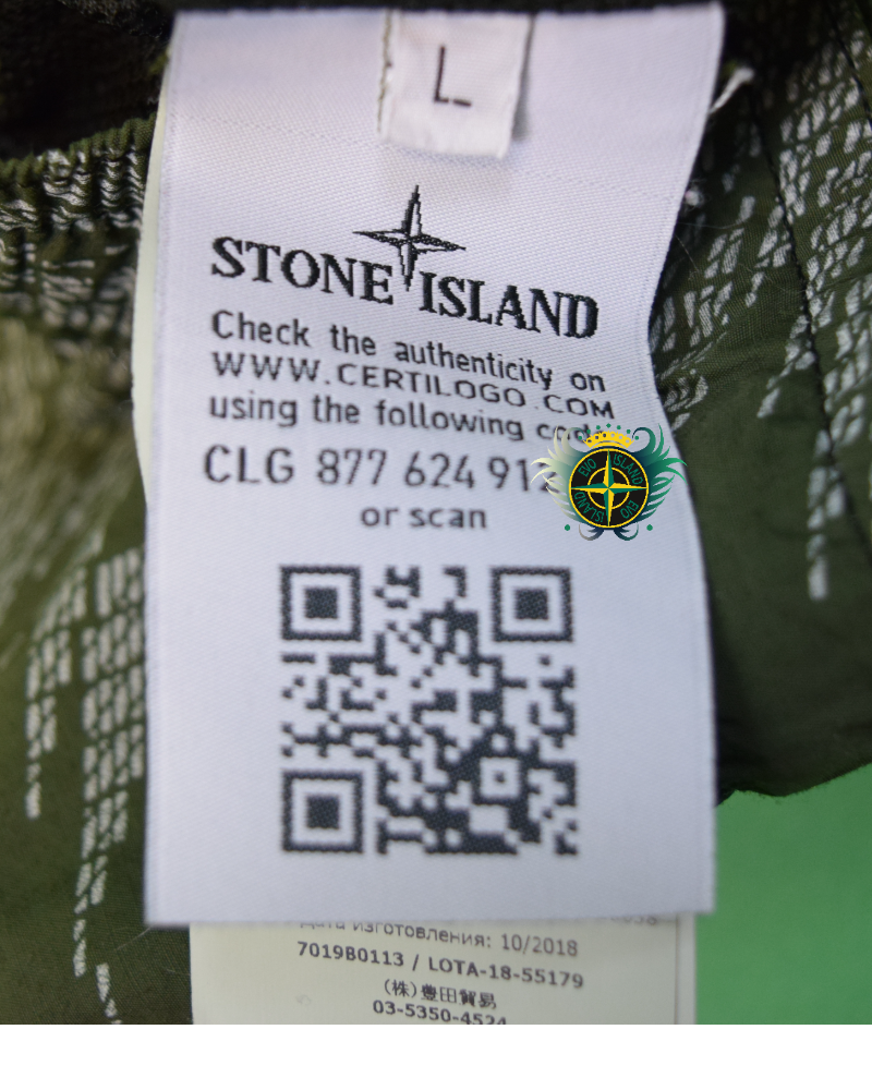 Stone Island Shadow Project Nylon Swim Shorts Green front view