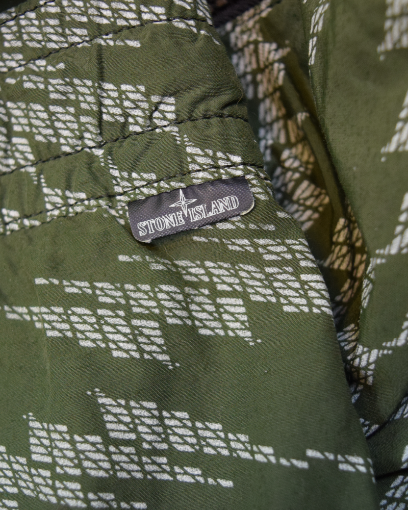 Stone Island Shadow Project Nylon Swim Shorts Green detail view