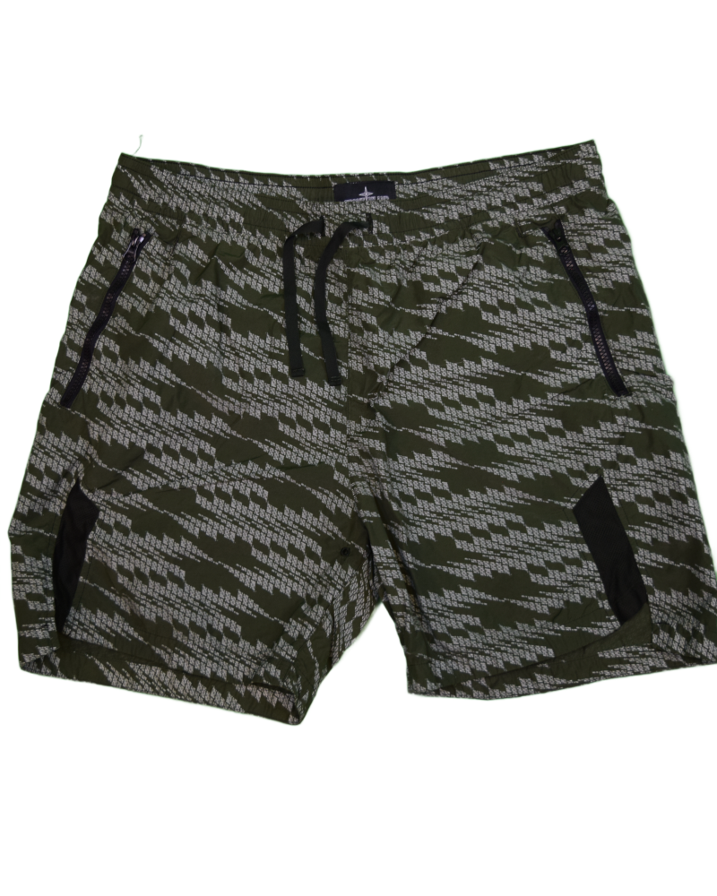 Stone Island Shadow Project Nylon Swim Shorts Green detail view