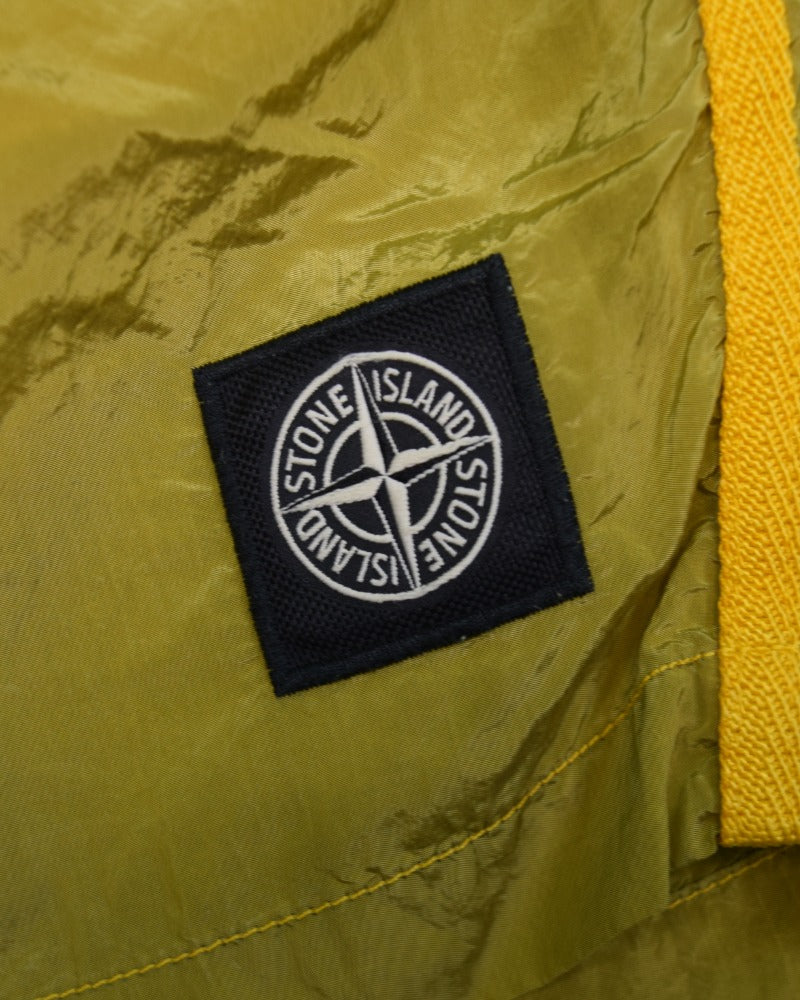 Stone Island Nylon Metal Patch Project Swim Shorts Gold detail view