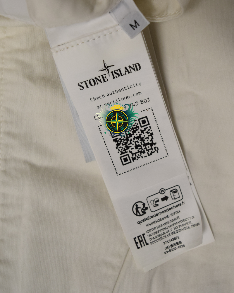 Stone Island O Ventille Ghost Piece Smock Cream - M