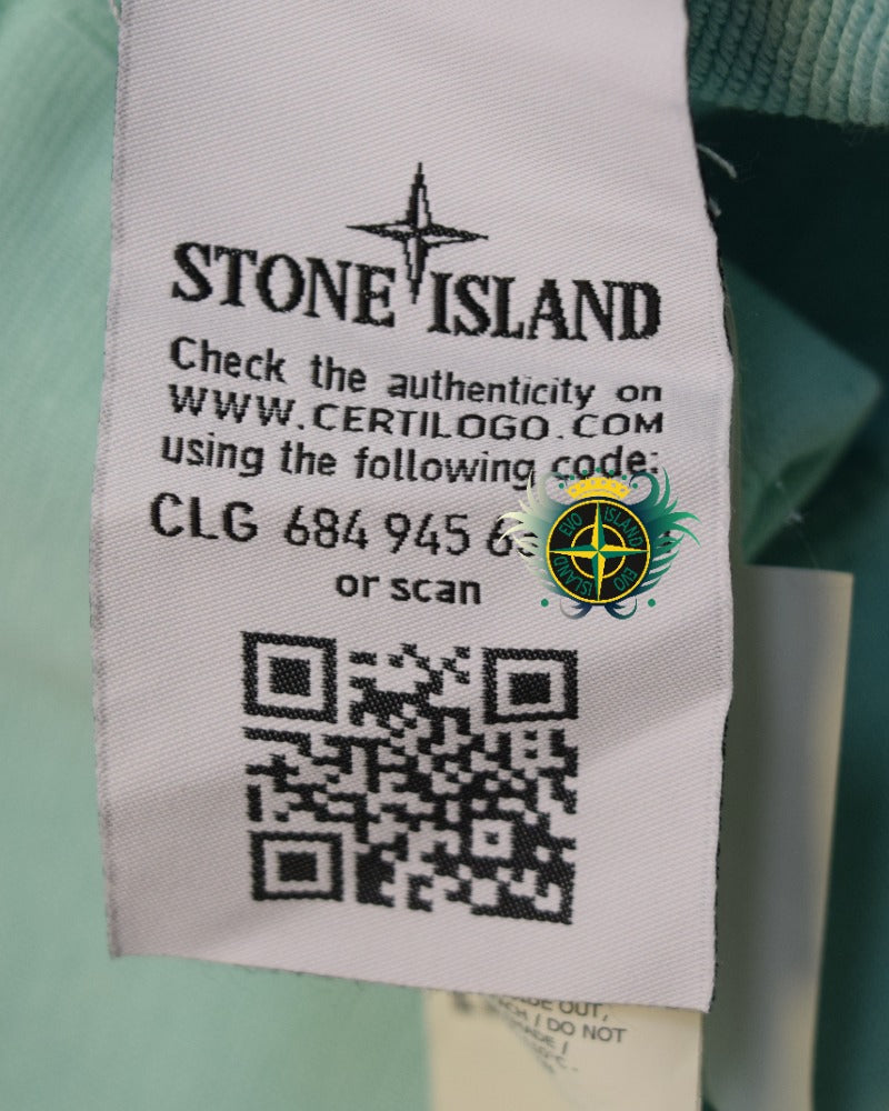 Stone Island Crewneck Sweater Aqua detail view