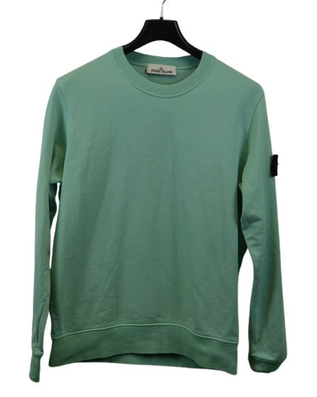 Stone Island Crewneck Sweater Aqua back view