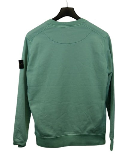 Stone Island Crewneck Sweater Aqua front view