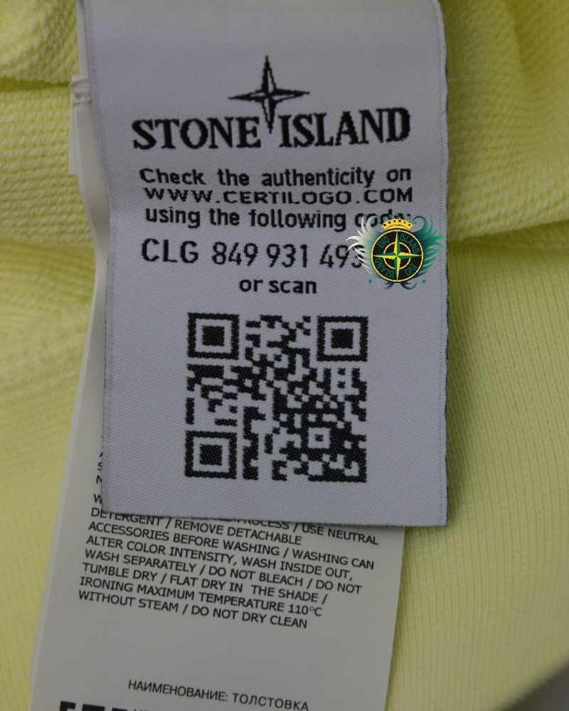 Stone Island Crewneck Sweatshirt Yellow detail view