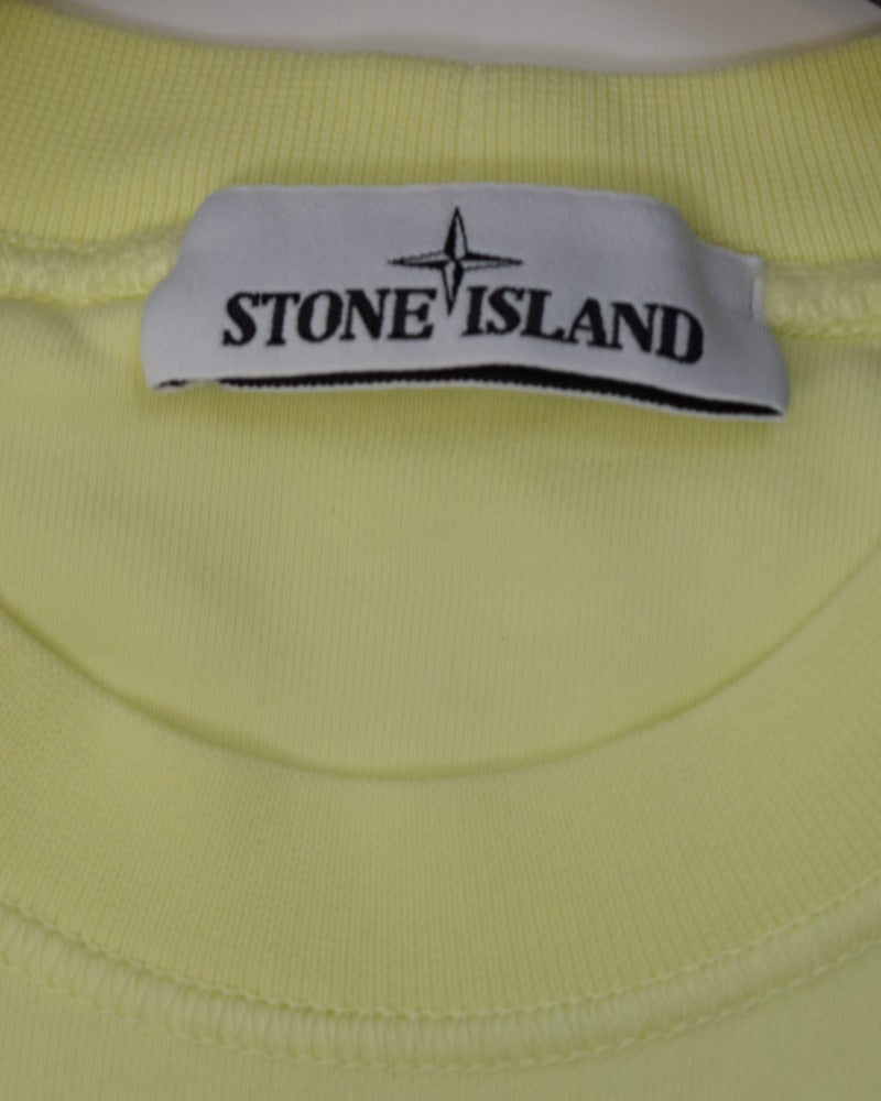 Stone Island Crewneck Sweatshirt Yellow detail view