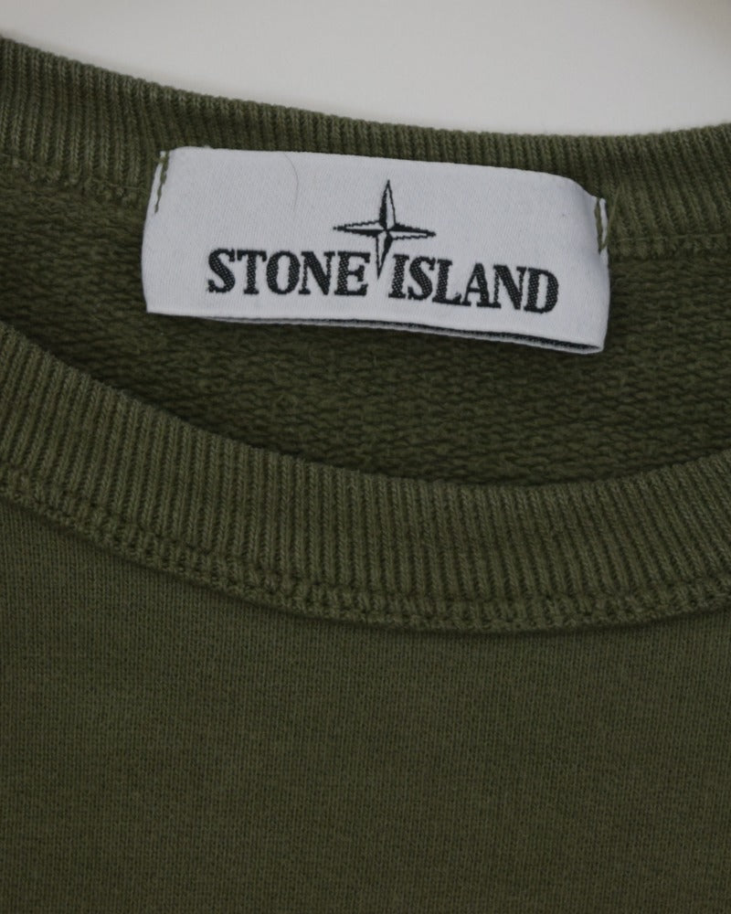 Stone Island Crewneck Sweatshirt Green detail view
