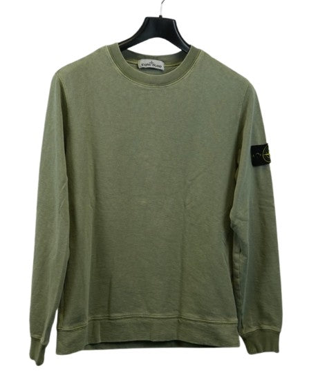 Stone Island Crewneck Sweater Green detail view