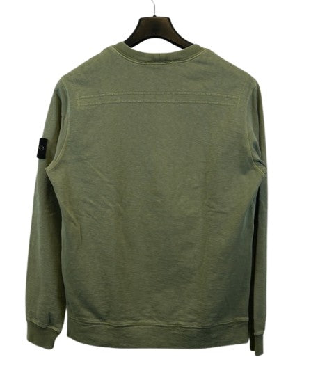 Stone Island Crewneck Sweater Green back view
