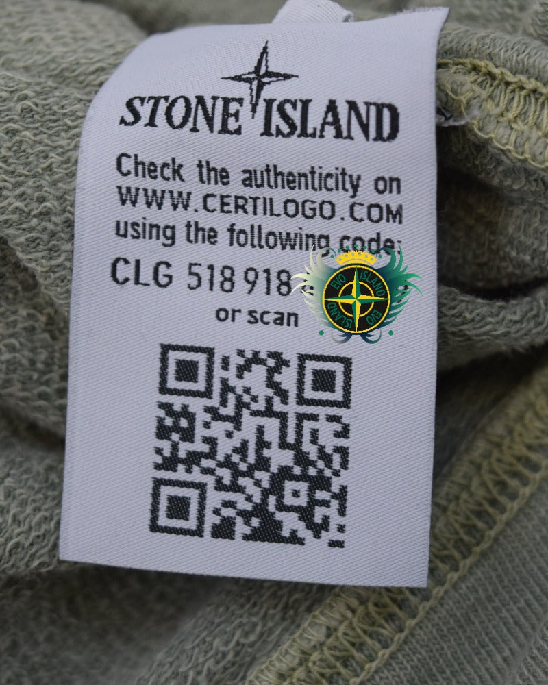 Stone Island Crewneck Sweater Green detail view