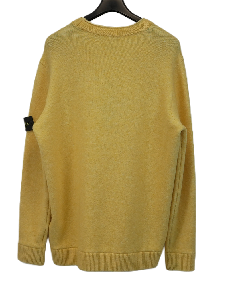 Stone Island Cashmere Knitted Jumper Yellow