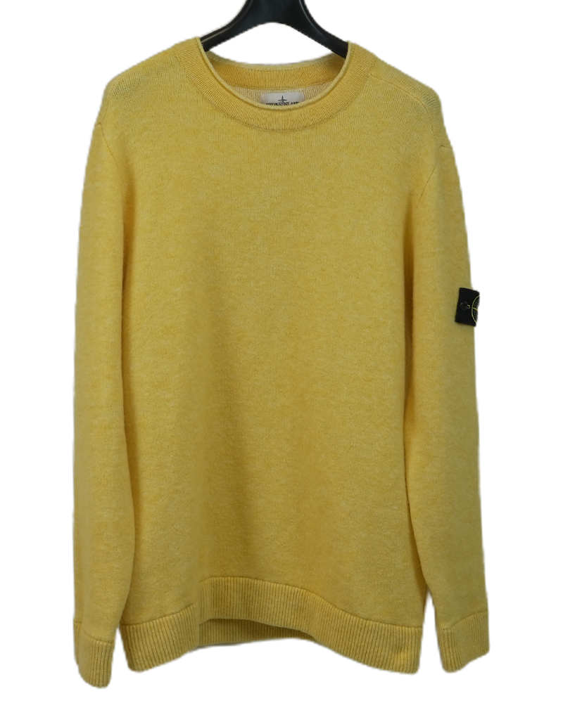 Stone Island Cashmere Knitted Jumper Yellow