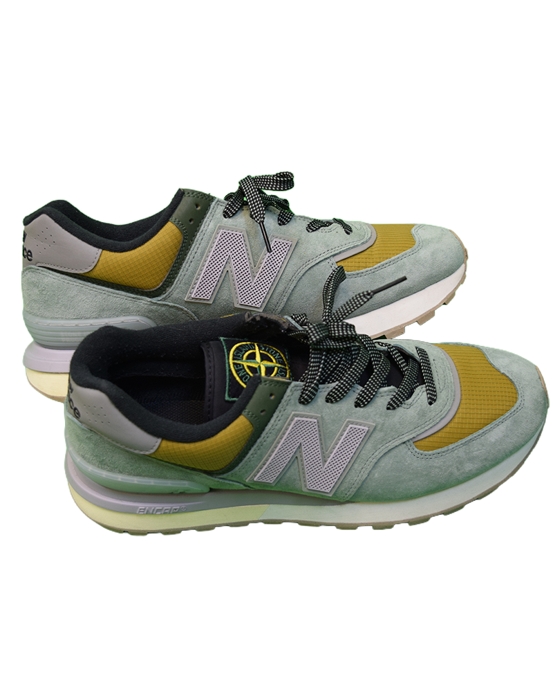 Stone Island x New Balance 574 Legacy Light Green