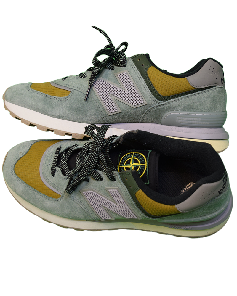 Stone Island x New Balance 574 Legacy Light Green