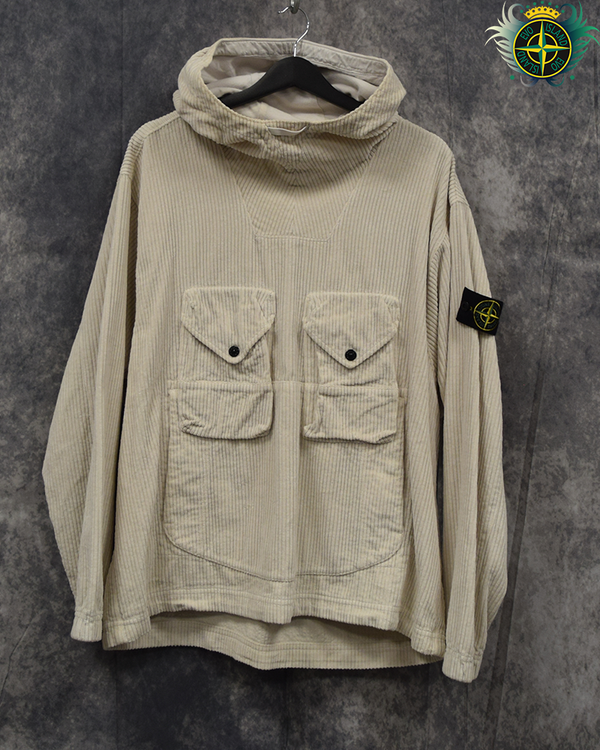 Stone Island Jumbo Cord Smock Cream - L