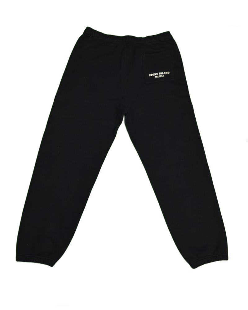 Stone Island Marina Cuffed Joggers Navy Blue back view