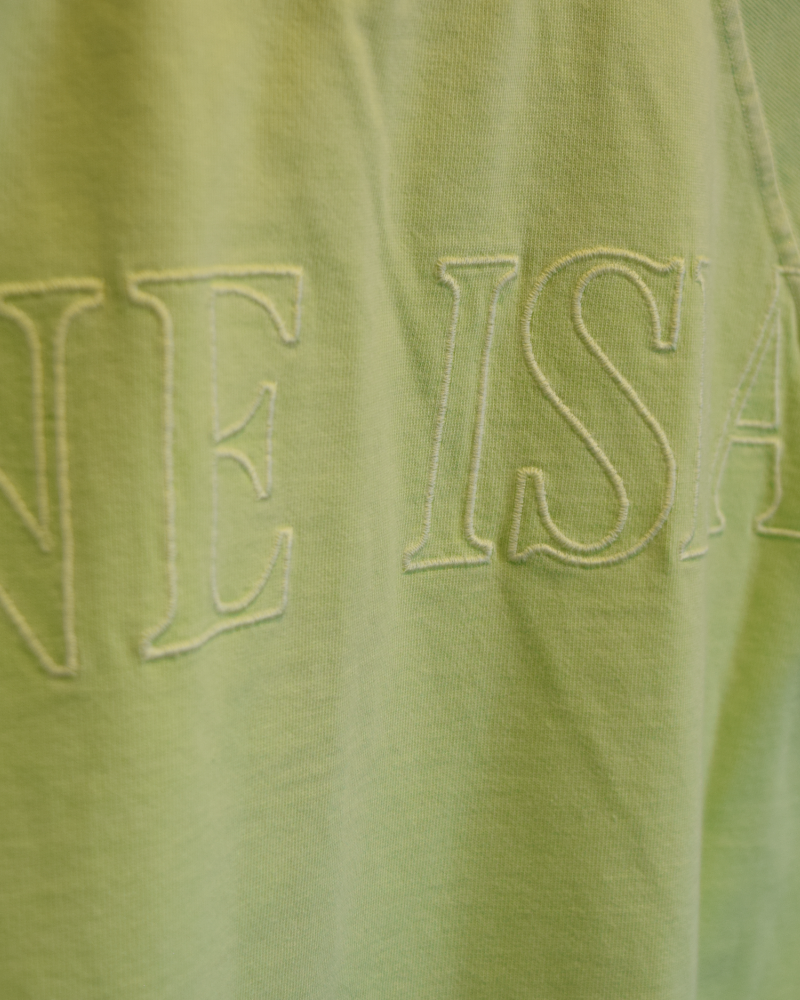 Stone Island Embroidered Shoulder Spell Out Lightweight Crewneck Sweatshirt detail view