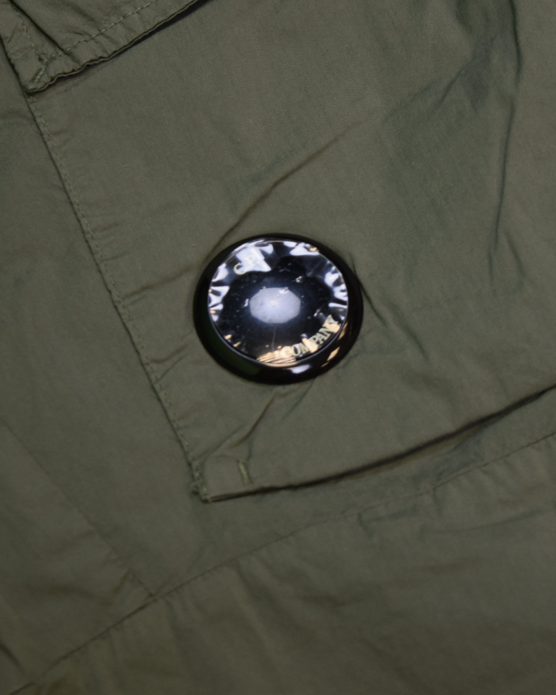 C.P Company 50 Fili Stretch Cargos Green detail view