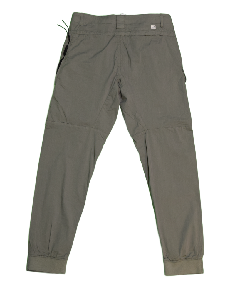 C.P Company 50 Fili Stretch Cargos Green back view