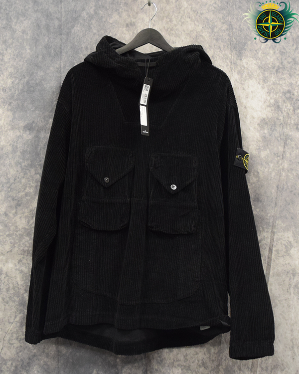 Stone Island Jumbo Cord Smock Black - L