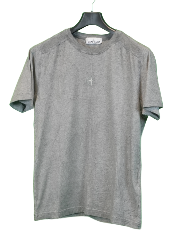 Stone Island Dust Treatment T-Shirt Grey front view
