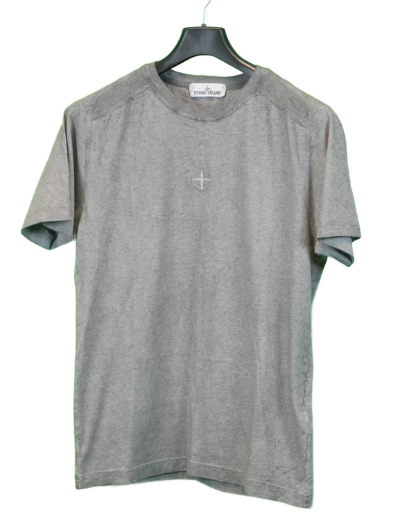 Stone Island Dust Treatment T-Shirt Grey front view