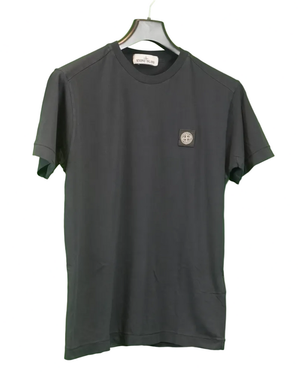 Stone Island Compass Patch T-Shirt Black front view