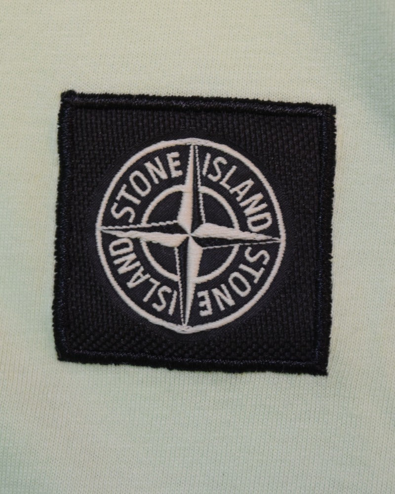 Stone Island Compass Patch Tshirt Lime detail view