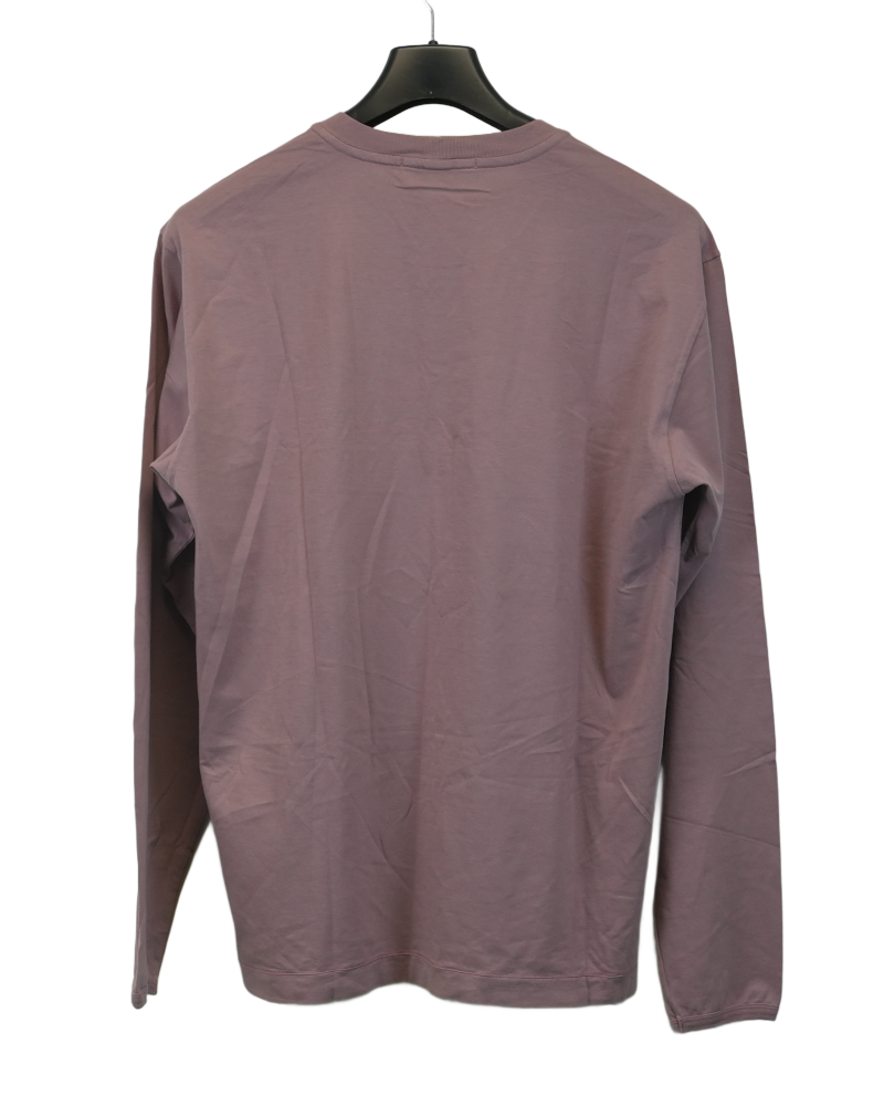 stone island Compass patch long sleeved T-Shirt pink back view