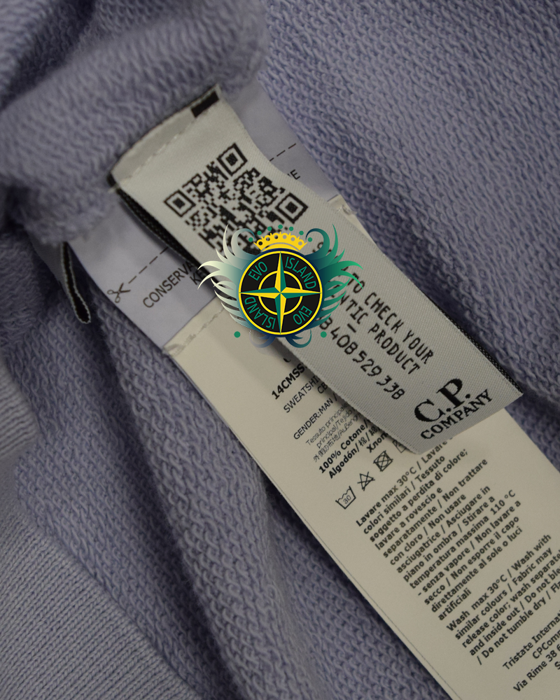 C.P Company Chest Logo Hoodie Light Purple - M