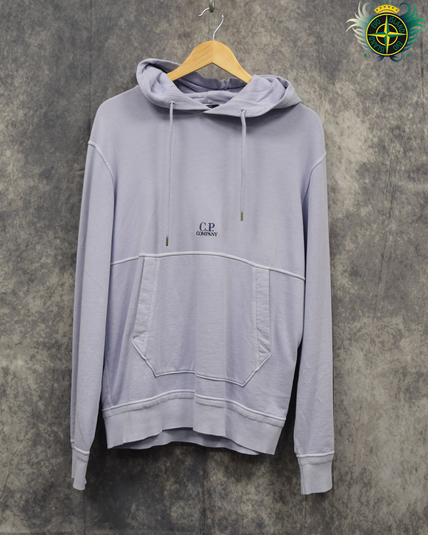 C.P Company Chest Logo Hoodie Light Purple - M