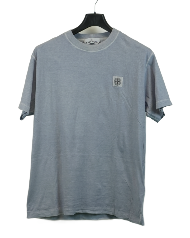 Stone island compass patch T-Shirt grey front view
