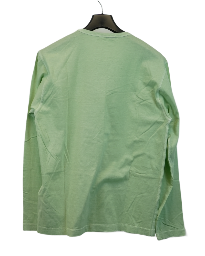 Stone island compass patch T-Shirt green back view