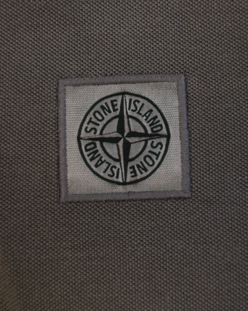 Stone Island Compass Patch Polo Shirt Purple detail view