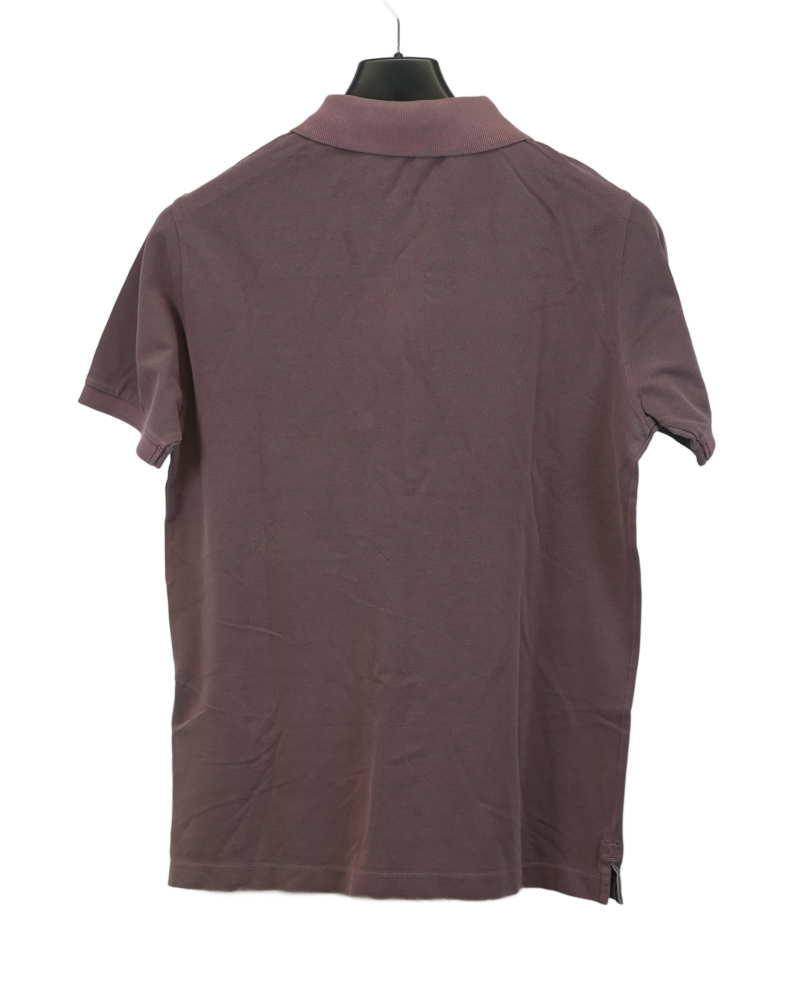 Stone Island Compass Patch Polo Shirt Purple back view